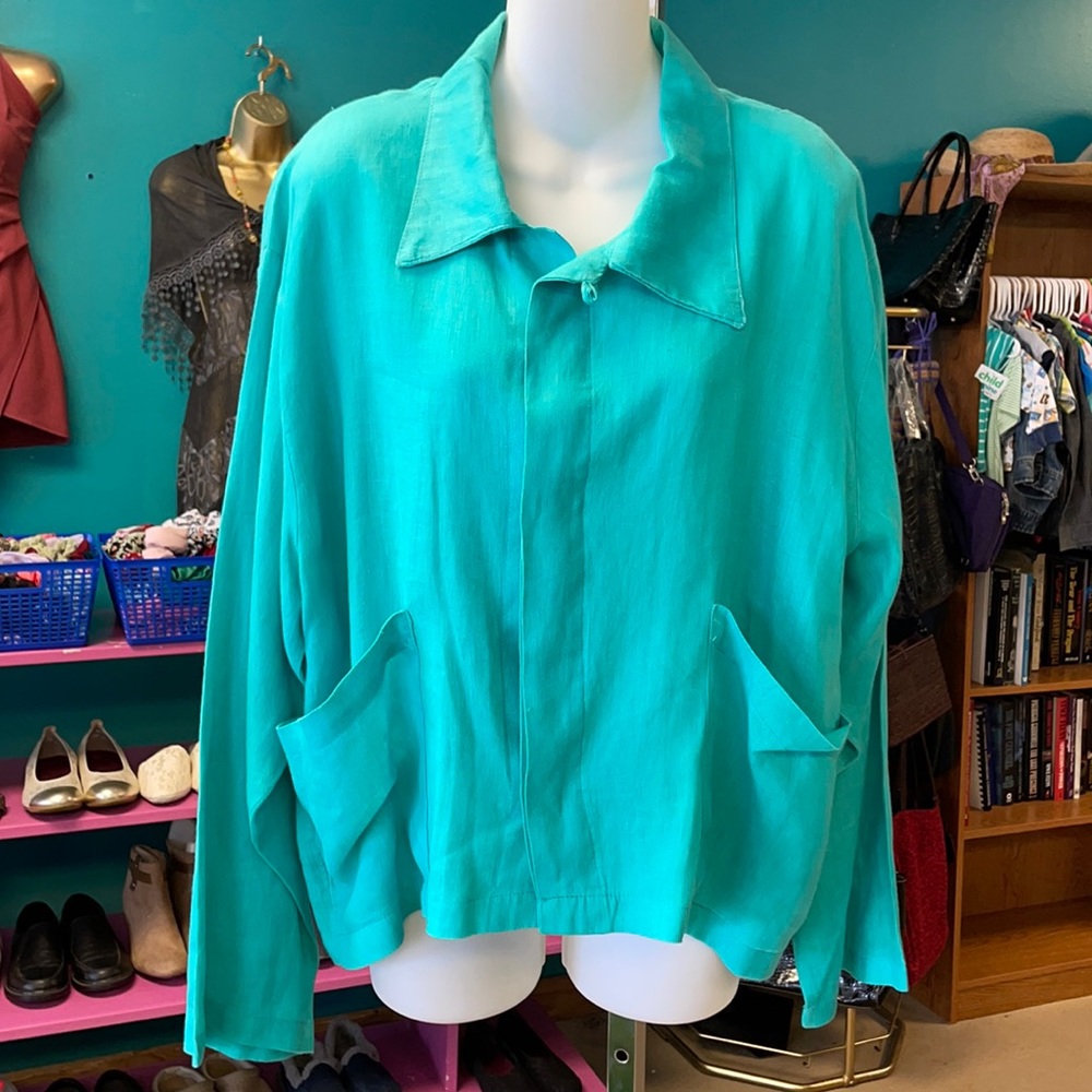 Planet Long Sleeve Button Down Top